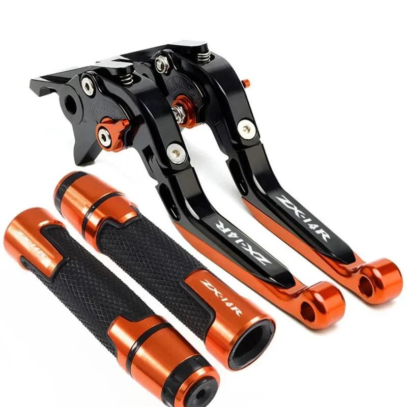 For ZX14R ZX 14R 2006-2016 2015 2014 Motorcycle Accessories Adjustable Brake Clutch Lever Handle Bar Hand Grips Ends