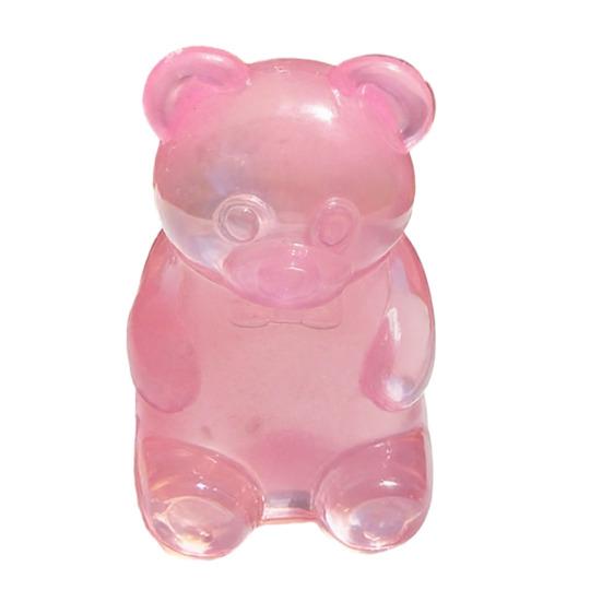 Bear Squeeze Toy Anxiety Stress Relief Bear Shape Stress Sugar Ball Sensory A розовый