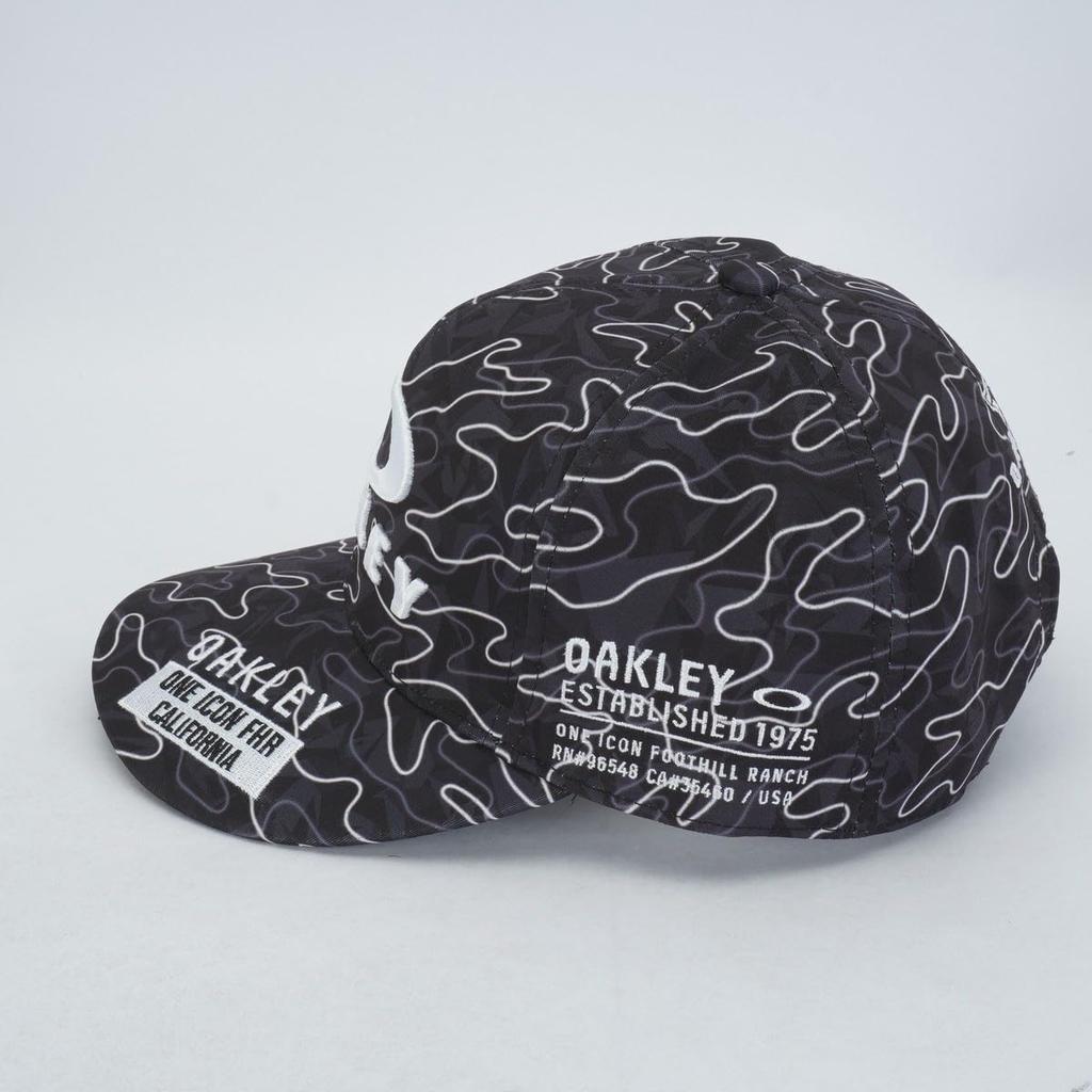 Oakley Fixed Size Black Free Size Cap, 25.0 (00G), Print,