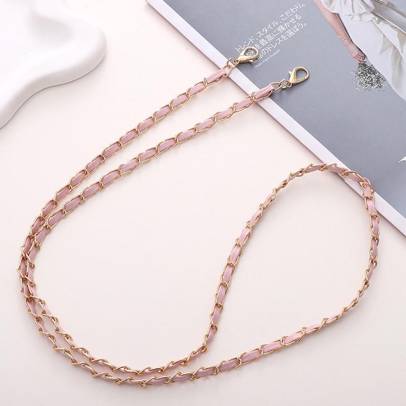 Handmade Leather Crossbody Phone Case with DIY Jewelry Pendant - Small Fragrance Style for Girls