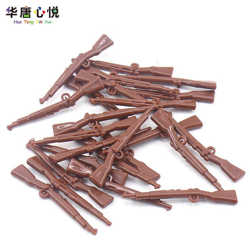 Military Weapon Series War Mauser Rifles 24 Pcs in A Bag Guns Soldiers Battlefield Accessories Toys For Kids Building Blocks