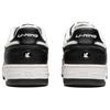 Li Ning Tianji Slip Resistant, Abrasion Resistant, Lightweight, Breathable Low Top Skateboard Shoes Women's White Black AGCU096-4