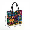  Colorful Graffiti Print Large Capacity Tote Bag Casual Daily Shoulder Bag