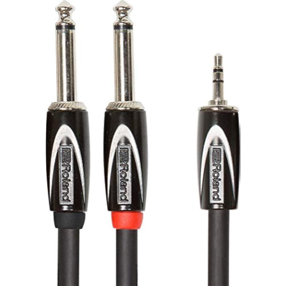 Roland Roland RCC-10-3528V2 TS Phone (Dual) - 3.5mm Stereo Mini 3m Cable