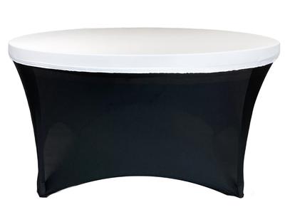 Elastic Tablecloth, Cover, Topper White For Round Tables 180Cm Diameter