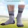 Socks Breathable Thicken Men Sports Running Five Finger Toe Socks for Home
