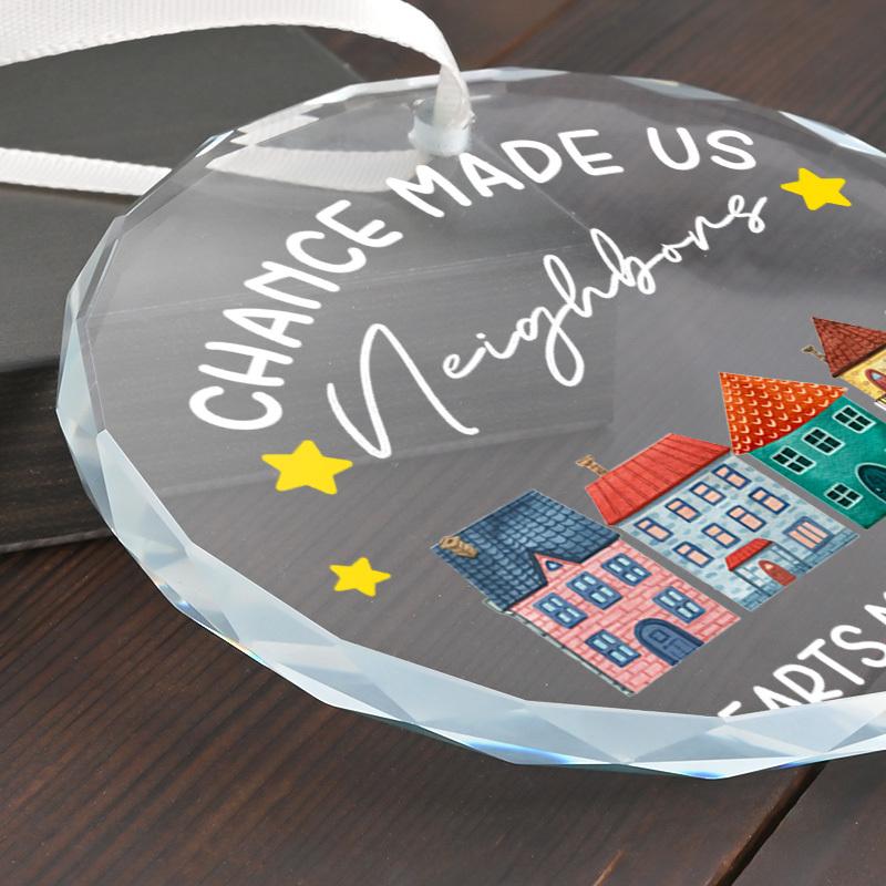 1pc/2pcs New Home Christmas Ornament 2025,House Warming Gifts New Home - Housewarming Gifts for First House, Glass Housewarming Gift Ideas for Couple