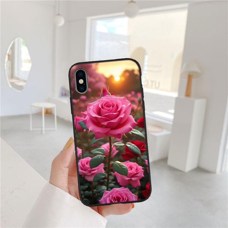 LO15 Beautiful Roses Flower Case for Motorola Edge 60 60s 70 G86 G56 G54 E14 G04S G45 G54 G64 S30 S50 X30 X40 X50 Pro Power