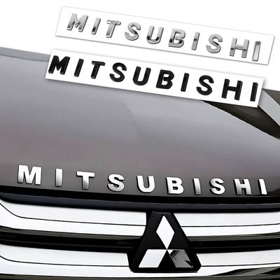 ABS Car Front Hood Grille Logo Sticker Cover Decor Auto Exterior Accessories For Ralliart Lancer Outlander ASX Mirage