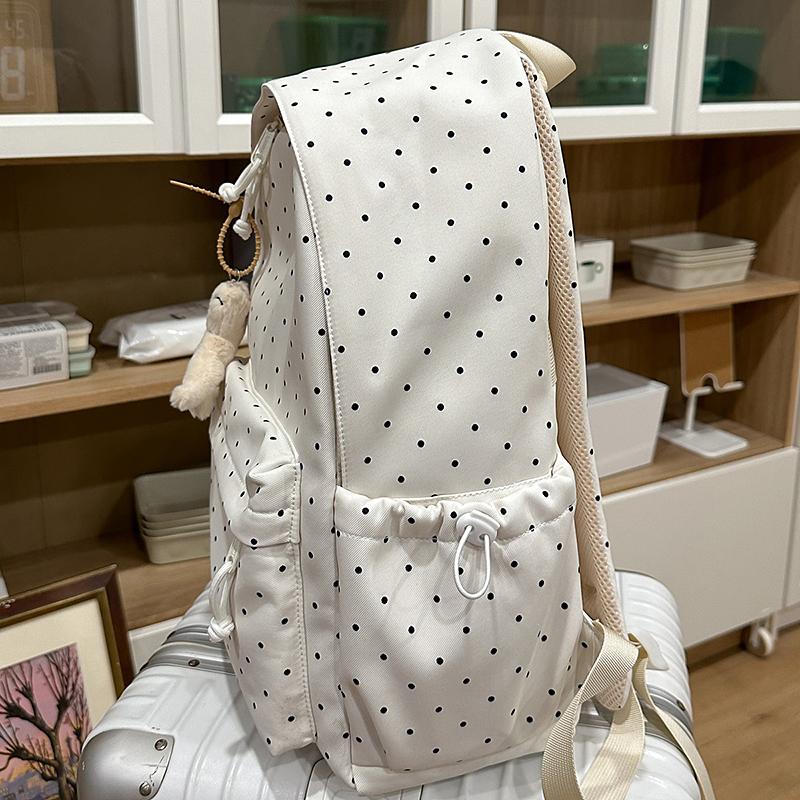 Point Print Student Schoolbag Women's Backpack