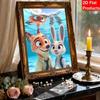 Disney DIY Pearl Art Painting Zootopia Nick and Judy In the Underwater World Home Wall Decoration Pearl Gem Painting Pictures Crafts Home Decoration