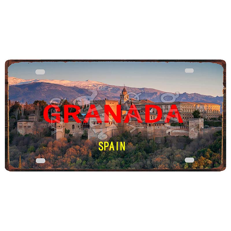 YZFQ30X15CM Bonn Rotterdam Manchester City Retro Tin Metal Sign Travel Souvenir Wall Pub Shop Home Garage  Art Decor  DC-1297B