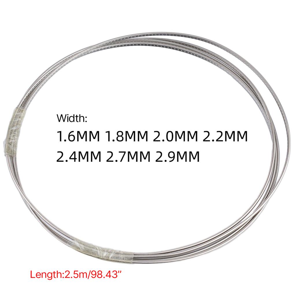 1 Rolle Kupfernickel 1,6mm-2,9mm Breite 2,5 Meter Gitarrenbunddraht Bunddraht für E-Gitarre Bassgitarre Griffbrett