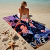 proof beach towel with a Jin singer2 pattern - soft,absorbent,quick-drying,machine washable - perfect for swimming,camping,bathing