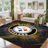 Covor din Catifea Cristal cu Design Pittsburgh Steelers Covoraș Decorativ Moale pentru Dormitor Intrare