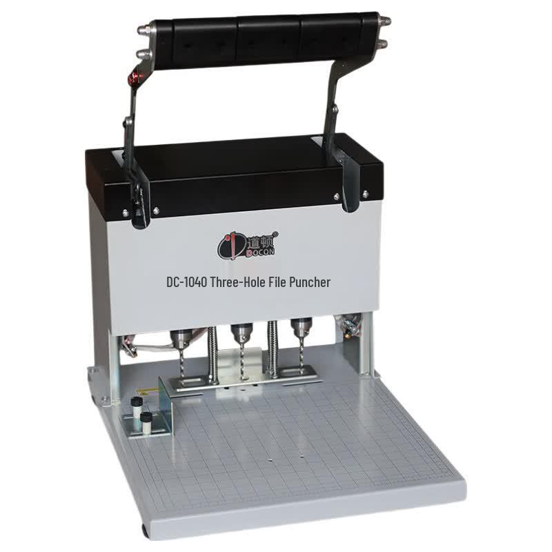 Daodun DC-1040 Electric 3-Hole Financial Document Binding Machine CN plug (adapter included)