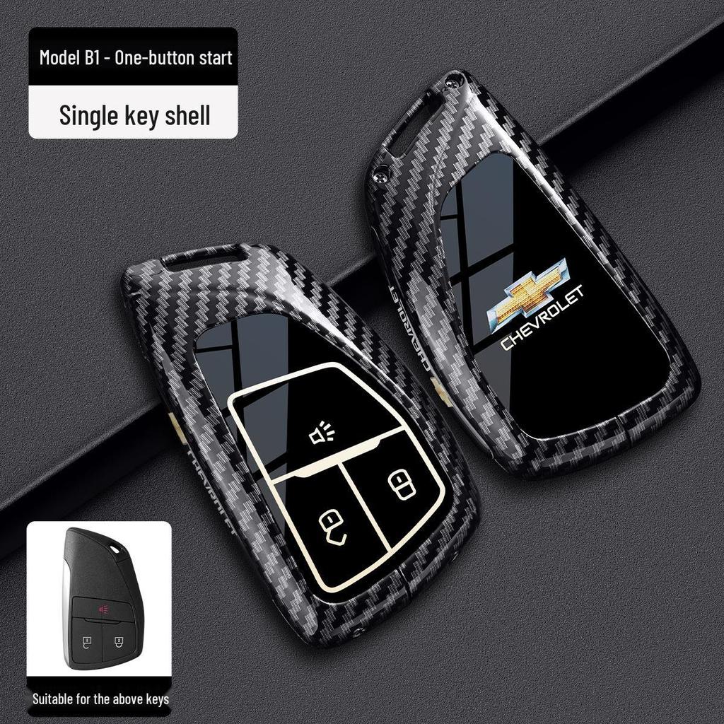 Chevrolet Schlüsselabdeckung für Cruze, Cavalier, Malibu XL, Equinox, Trax (Kohlefaser)