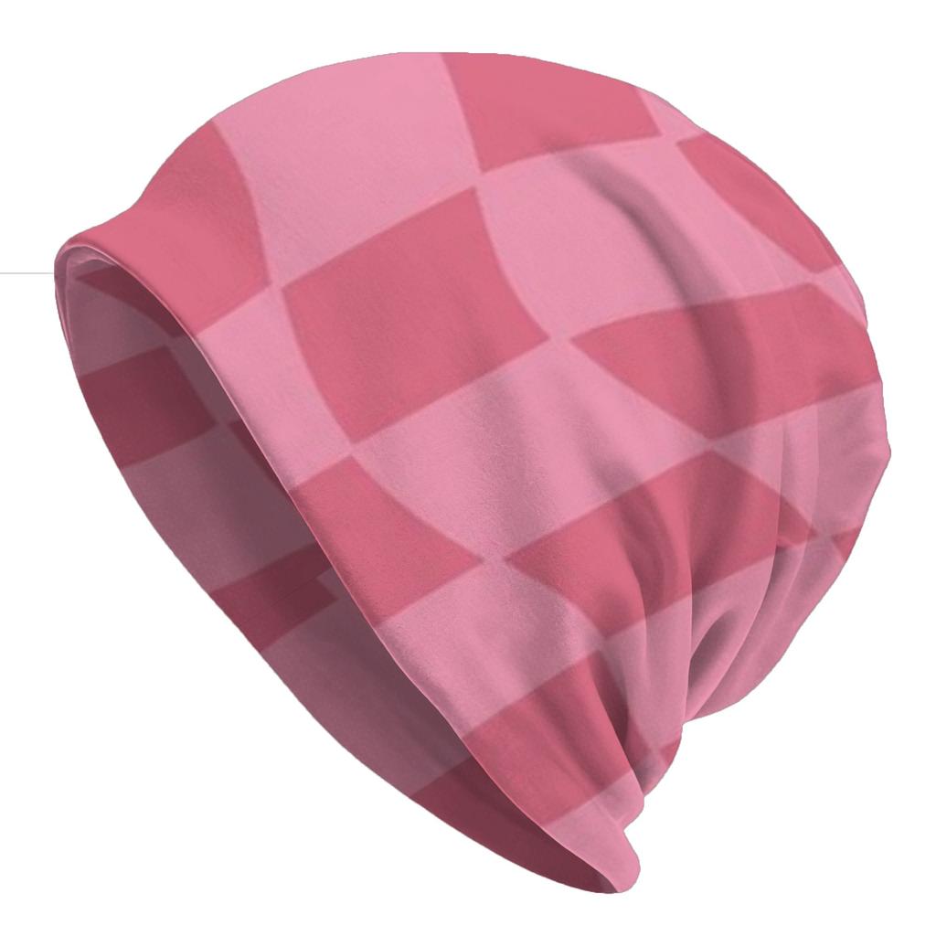 Bonnet Hats Checkerboard Men Women's Thin Hat Check Pattern (16) Autumn Spring Cap Hip Hop Skullies Beanies Caps