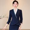 Women's Dark Blue Professional Suit Skirt Set