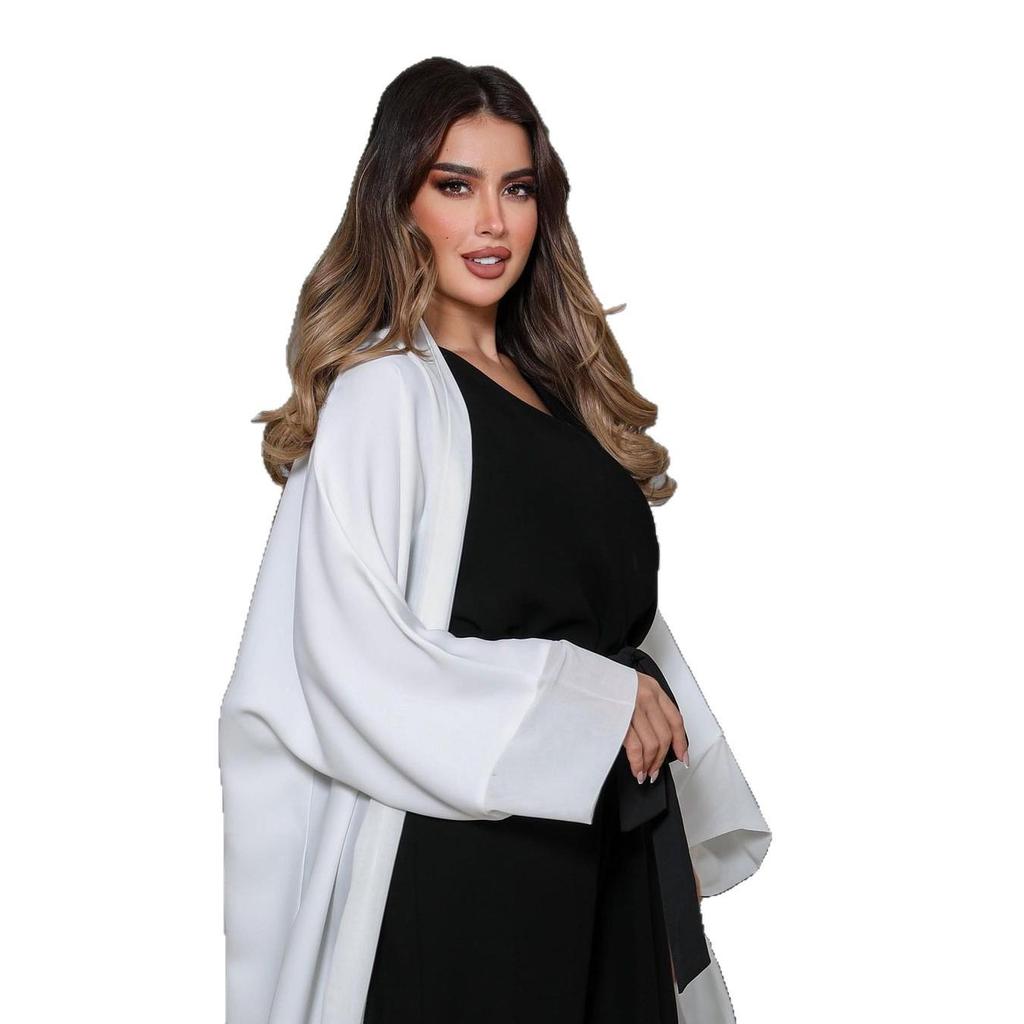 MQ064 Women's Patchwork Chiffon Cardigan Jacket Two-piece Set