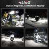 White Rock Lights, 4 Pcs ALIGZ Lock Lights with 15ft Wiring Harness White Under