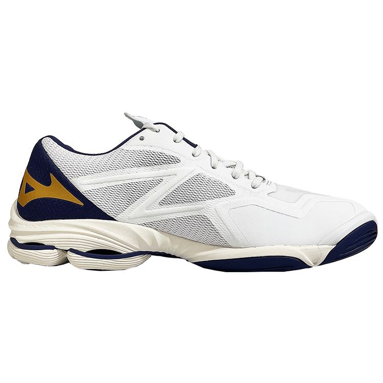 Mizuno Wave Lightning Z7 Białe Niebieska Wstążka Unisex Trampki Mp-Gold V1GA220043