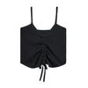 FINETOO Trendy Drawstring Camisoles Women Candy Color Sleeveless Tops Comfortable Tanks Ladies Soft Top Streetwear Camisole 2022