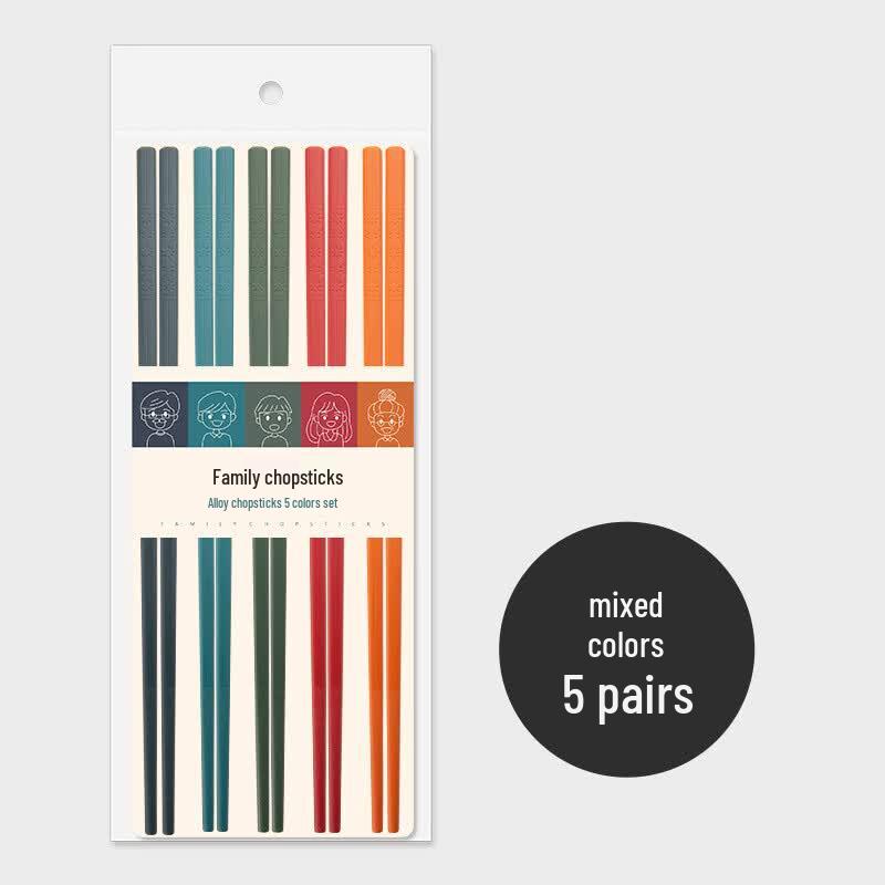 Kemando Japanese Alloy Chopsticks (10 Pairs)