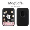 Line Dog MAGsafe Compatible Leather Card Holder for Apple Phone Case