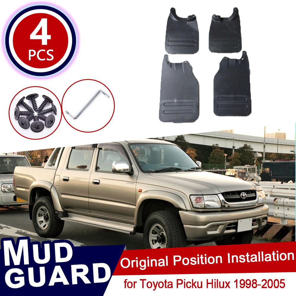 

Крыло для Toyota Picku Hilux 1998 ~ 2005 1999 2000, аксессуары, автомобильные брызговики, передние и задние колеса, брызговики, крыло 1998~2005