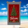 Christmas Printed Beach Towel Soft Quick Dry For Indoor Outdoor Home Use Holiday Gift