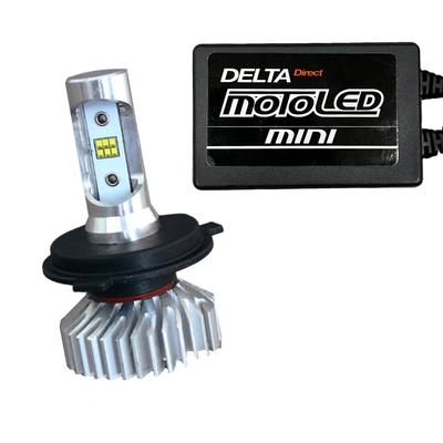 DELTA Direct MOTO LED Přední světlo mini 6000k 2000lm kompatibilní pro mini motocykly H4/HS1 AC/DC12V (D-2094)
