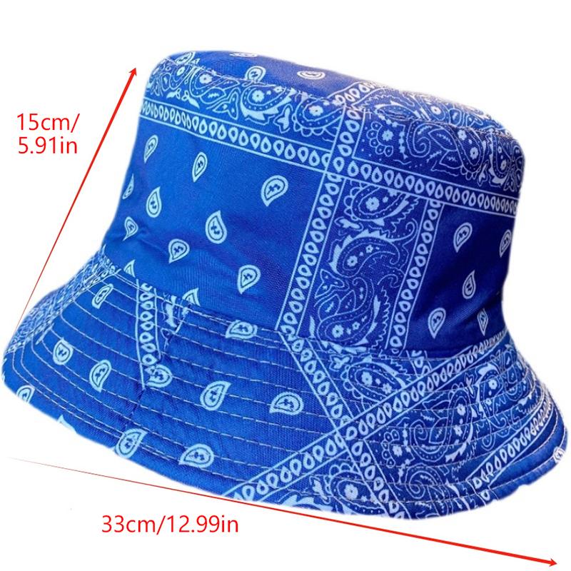 Graffiti Printed Fisherman Hat For Men And Women Personalized  Outdoor Leisure Sunshade Versatile