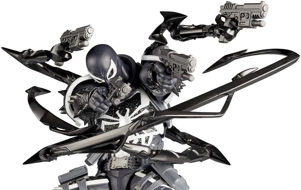 Kaiyodo Revoltech Amazing Yamaguchi Agent approximately 170mm made of and articulated NR061 Venom, tall, non-scale, PVC, ABS, POM, pre-painted,