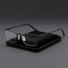 High Quality Metal Frame Reading Glasses Men Business Anti Blue Light Eyewear Classic Square Hyperopic Eyeglasses Diopter +2.25