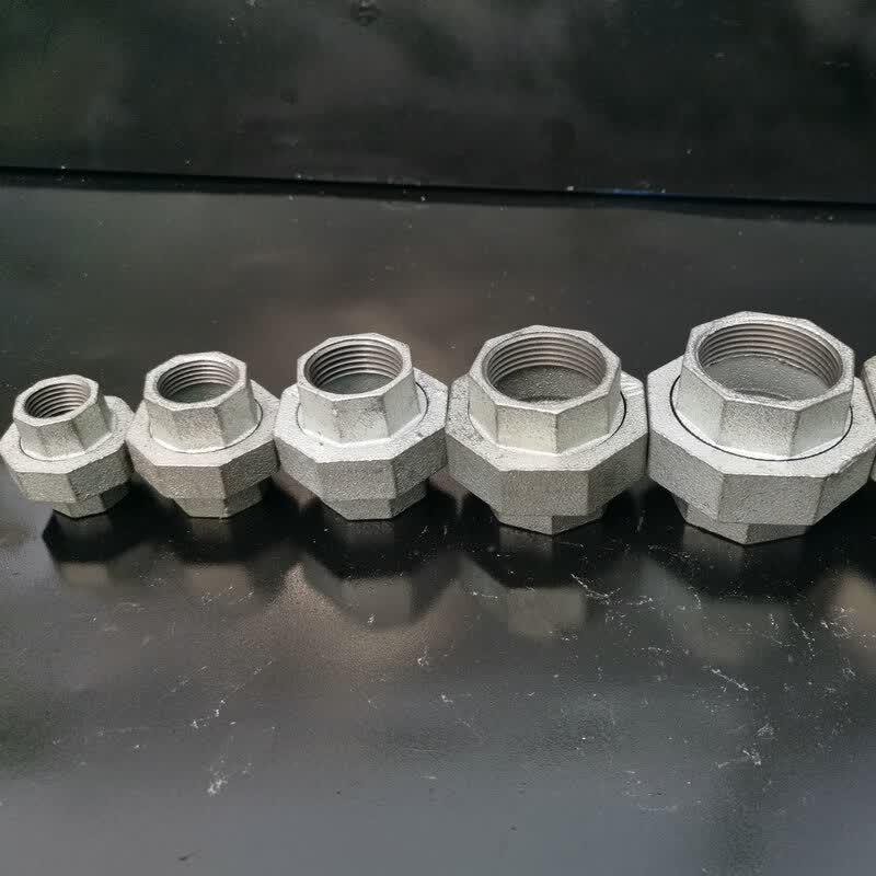 Zheng Qixing LX Hot-Dip Galvanized Carbon Steel Double Internal Thread Union