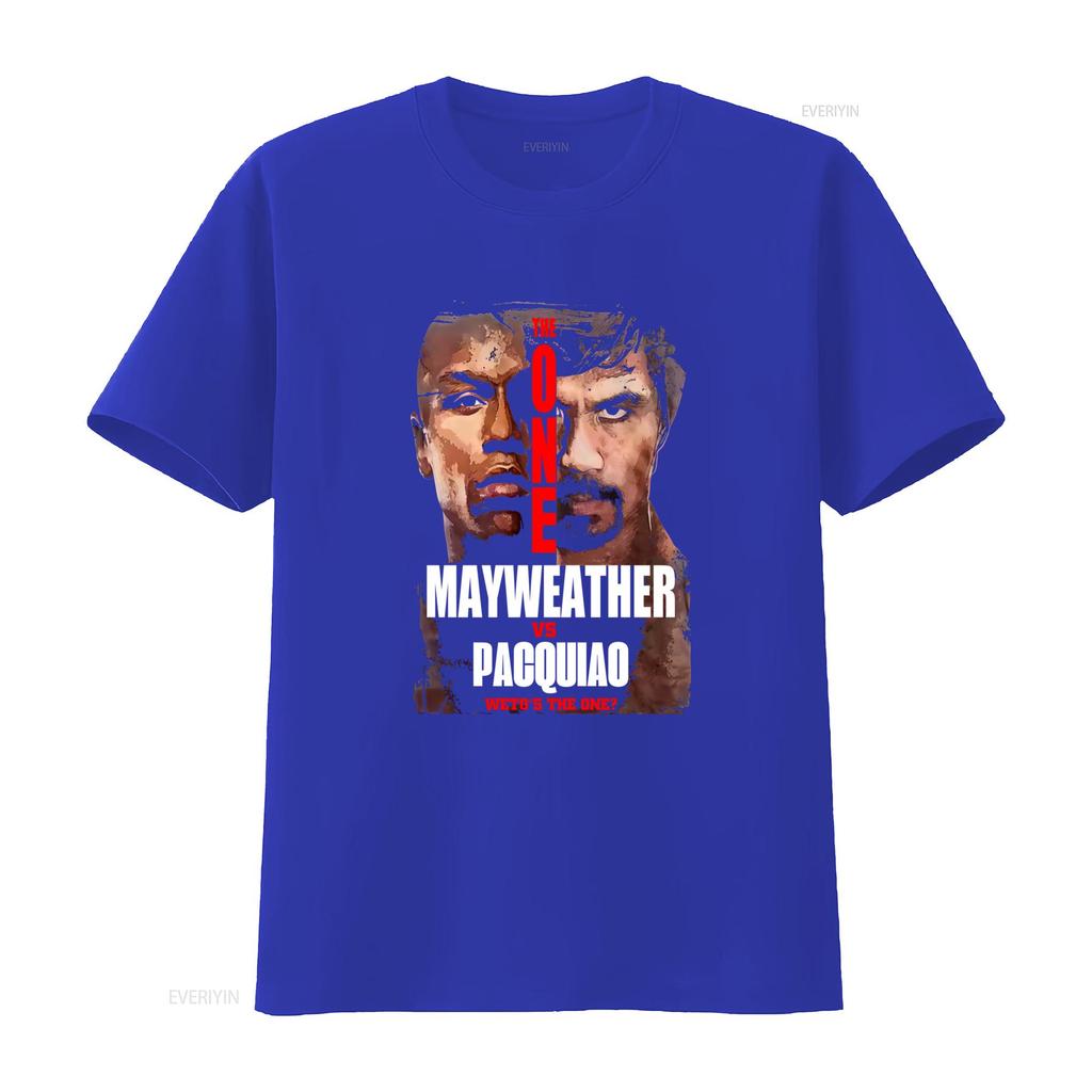 Mayweather Vs Pacquiao Boxing Match T Shirt Whos The One Xxl Vintage Washed Breathable Stretched Designer Clothes Slightly