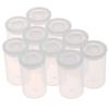 10Pcs Plastic Empty Bottle Roll Film Case Box Seal Fishing Bait Can Container