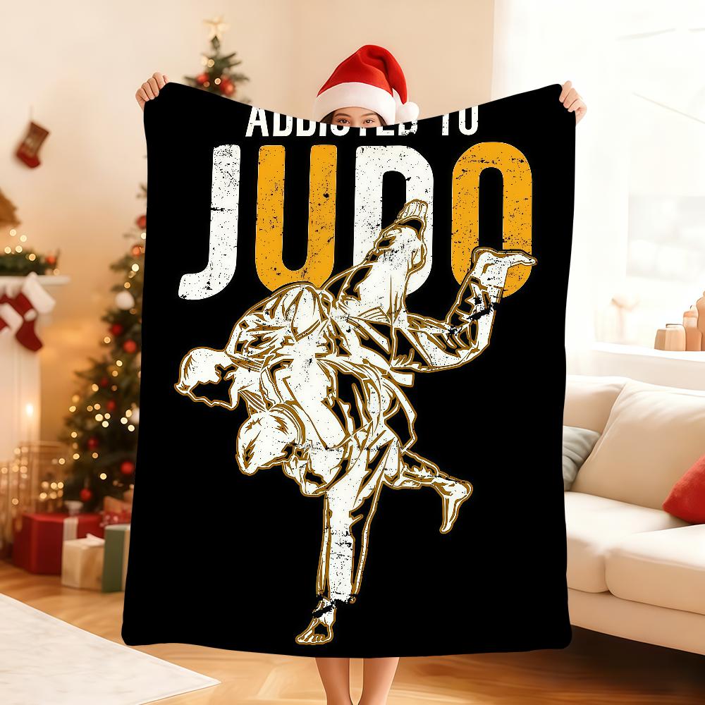 Sports Judo Martial Arts Blanket Soft Throw Blanket for Home Bedroom Bed Sofa Picnic Travel Office Rest Cover Blanket Gift