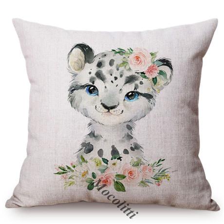 Nordic Animals Koala Duckling Bunny Pillow Case Cute Birthday Gift Kid'S Room Sofa Decoration Car Linen Cushion Cover Cojines