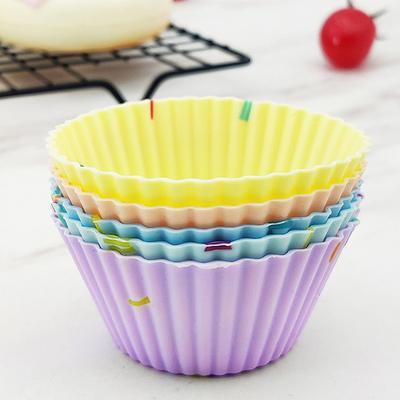 Silikonform Cupcake Wiederverwendbare Kuchenformen Muffin Antihaft Hitzebeständige Form Backen DIY Küchengebäckwerkzeug