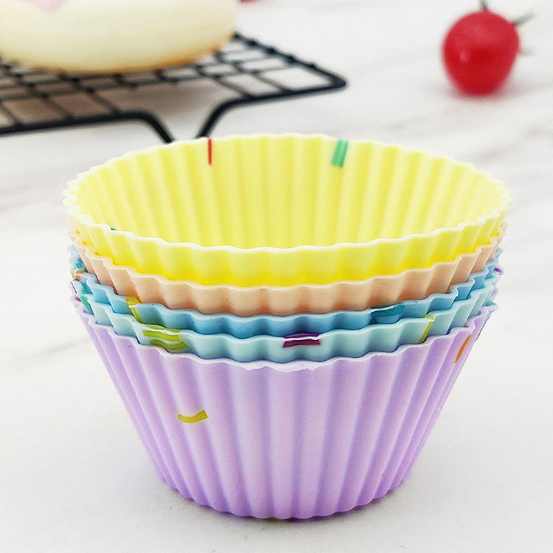 Silicone Mold Cupcake Reusable Cake Molds Muffin Nonstick Heat Resistant Mold Baking DIY Kitchen Pastry Tool