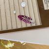 Korean Style Colorful Rhinestone Flower Pearl Duckbill Hair Clips