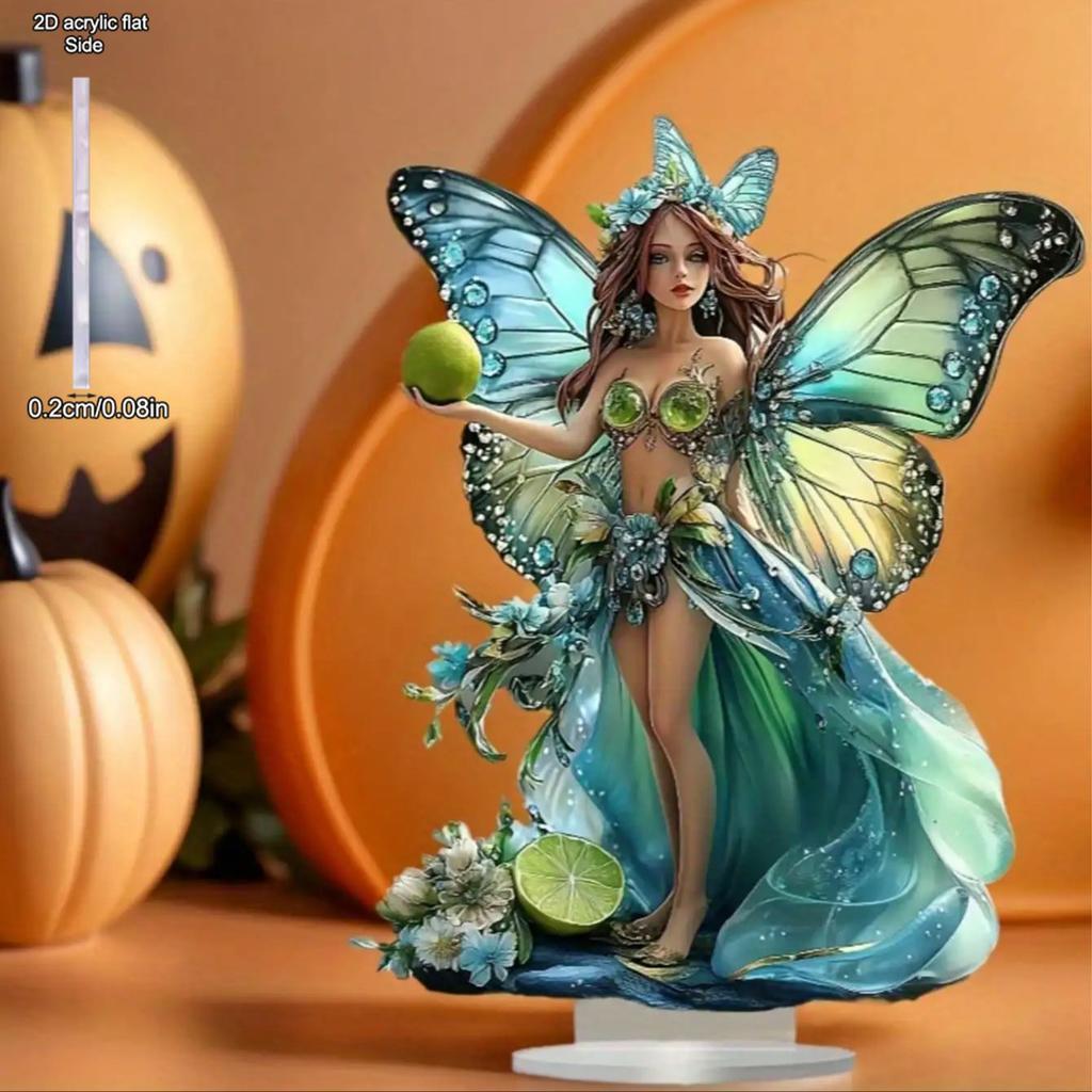Bohemian Style Butterfly Fairy Statue Decoration - Forest Themed Decoration, Perfect for Bedroom and Living Room Decora, Home Tabletop Decorations,
