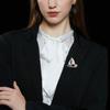 Exquisite Small Sailboat Brooch Pins for Women Men Unisex Rhineston Zircon Lapel Pins Successful Badge Party Suit Jewelry Gifts