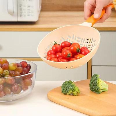 Heat-Resistant Food-Grade Noodle Colander With Efficient Hole Design Plastic Vegetable Strainer For Dumpling Wonton