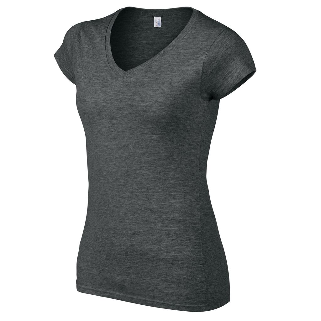 Gildan Womens/Ladies Softstyle Heather V Neck T-Shirt