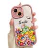 Applicable To Iphone14 Apple 15 Mobile Phone Case 17promax Colored Clay Flower 12 All-inclusive Anti-drop 16 Transparent