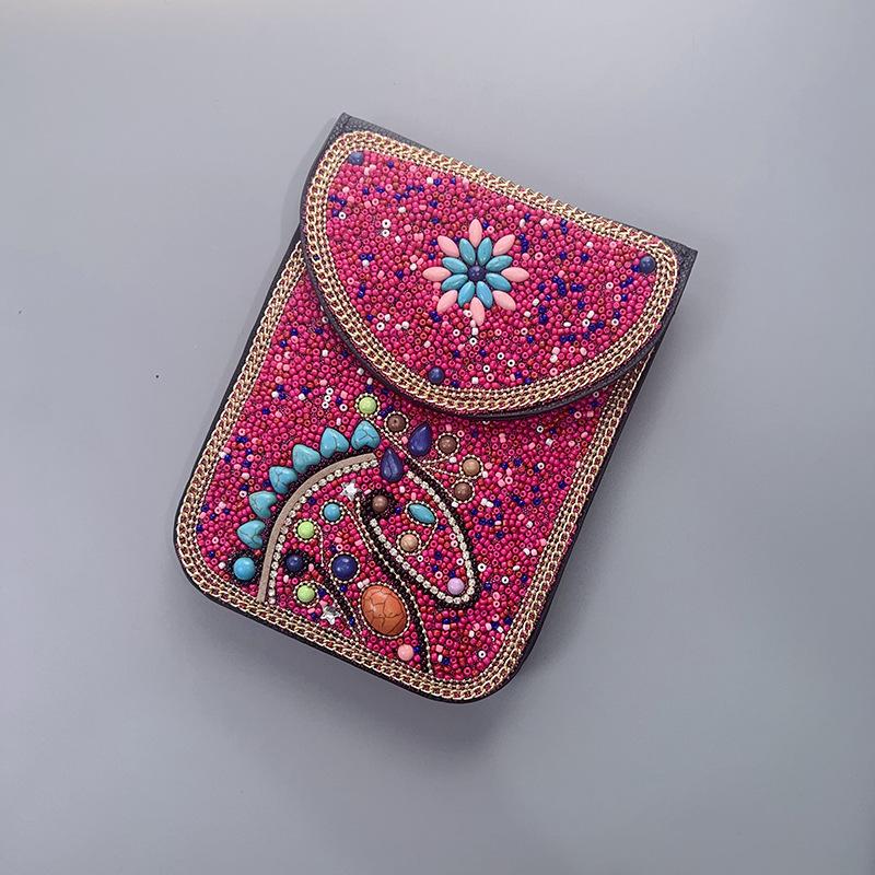 Boho Vintage Veske - Flerroms premium tekstur myk moteriktig allsidig håndlaget dusk risperler