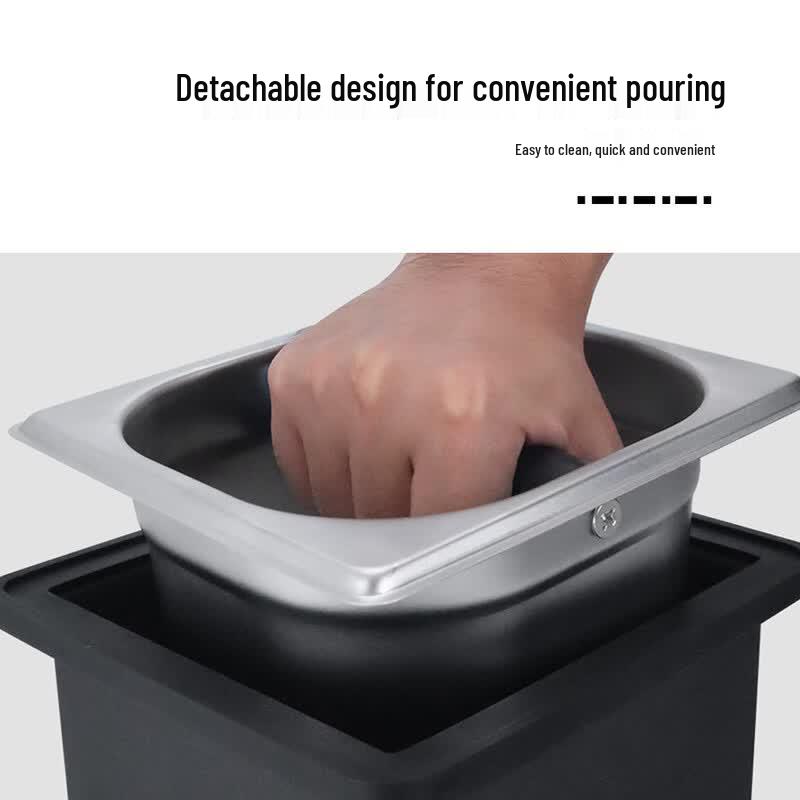 Embedded Silicone Anti-slip Coffee Knock Box